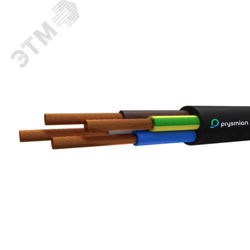 Провод ПВСнг(А)-LS 4х0,75 черный 0,38/0,66 - фото 1