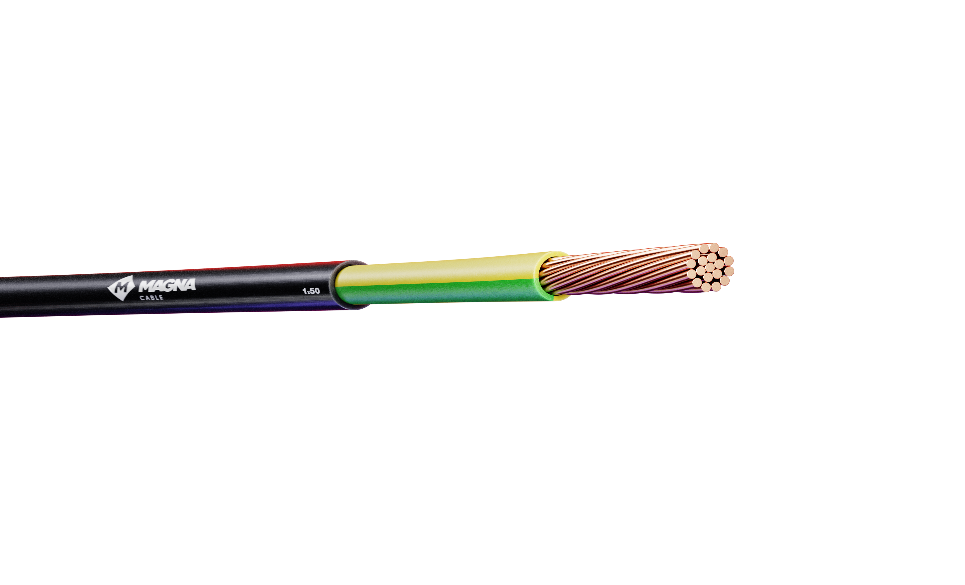 Кабель силовой ППГнг(А) HF 1х50 мк (PE)0,66 ж/з ТРТС