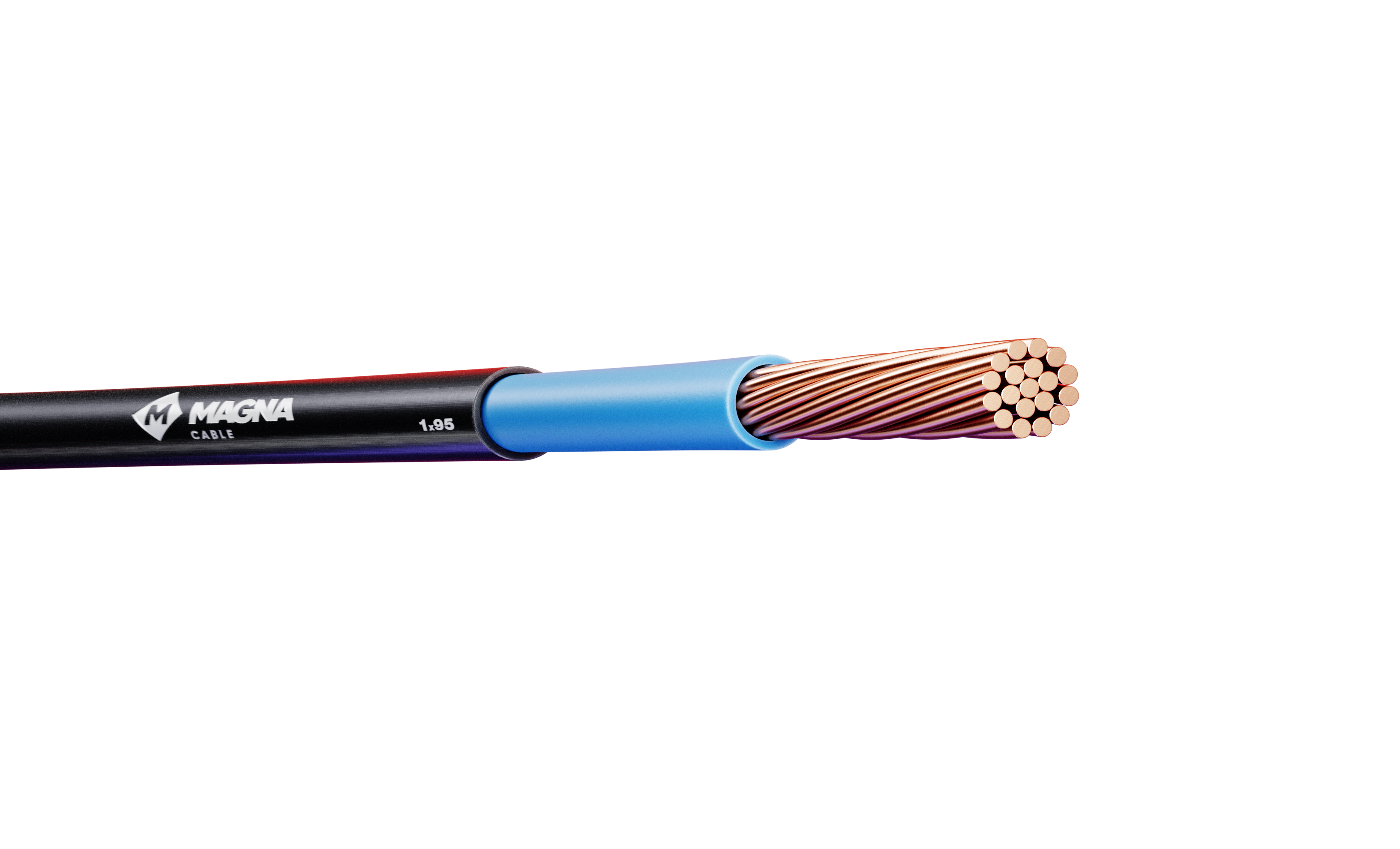 Кабель силовой ППГнг(А) HF 1х95 мк (N) -1 ТРТС голубой