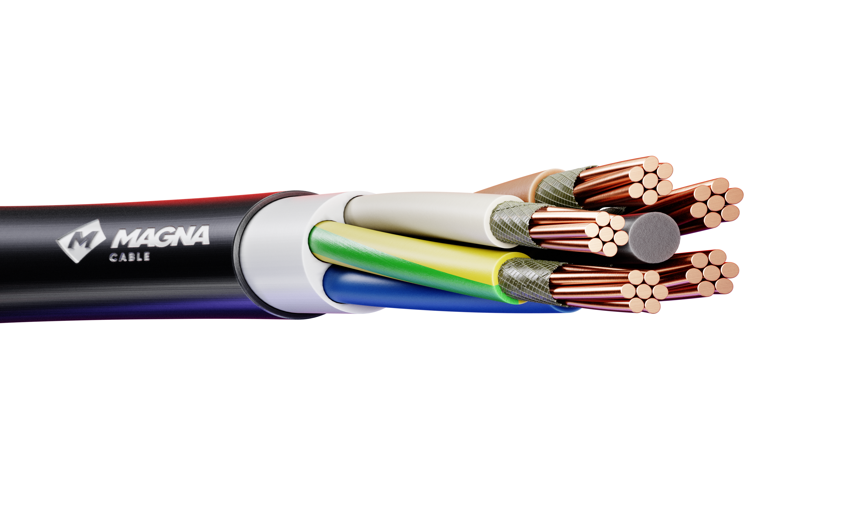 Кабель силовой ВВГнг(А)-FRLSLTx 5х35мк (N, PE)-0,66 ТРТС