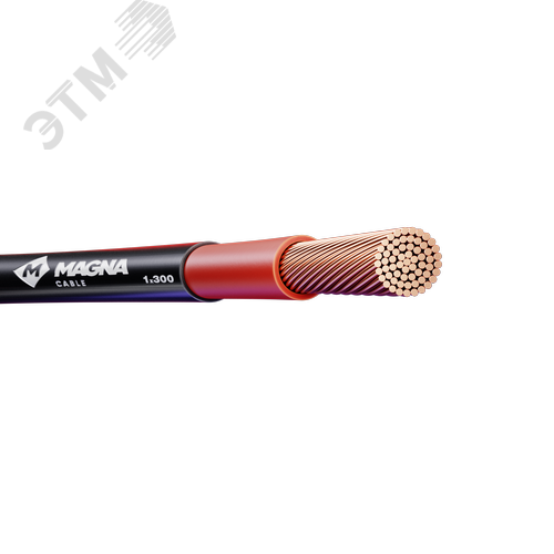 Кабель силовой ППГнг(А) HF 1х300 мк красный -1 ТРТС - фото 1