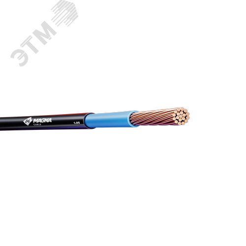 Кабель силовой ППГнг(А) HF 1х95 мк (N) -1 ТРТС голубой - фото 1