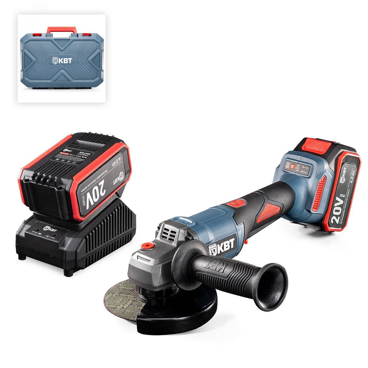 Изображение товара Угловая шлифовальная машина КВТ GB-20-125R с регулировкой вращения