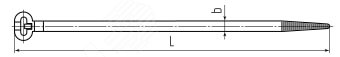 Стяжка нейлоновая КСЗ 10x600 (черн) (100шт) 74115 КВТ - превью 3
