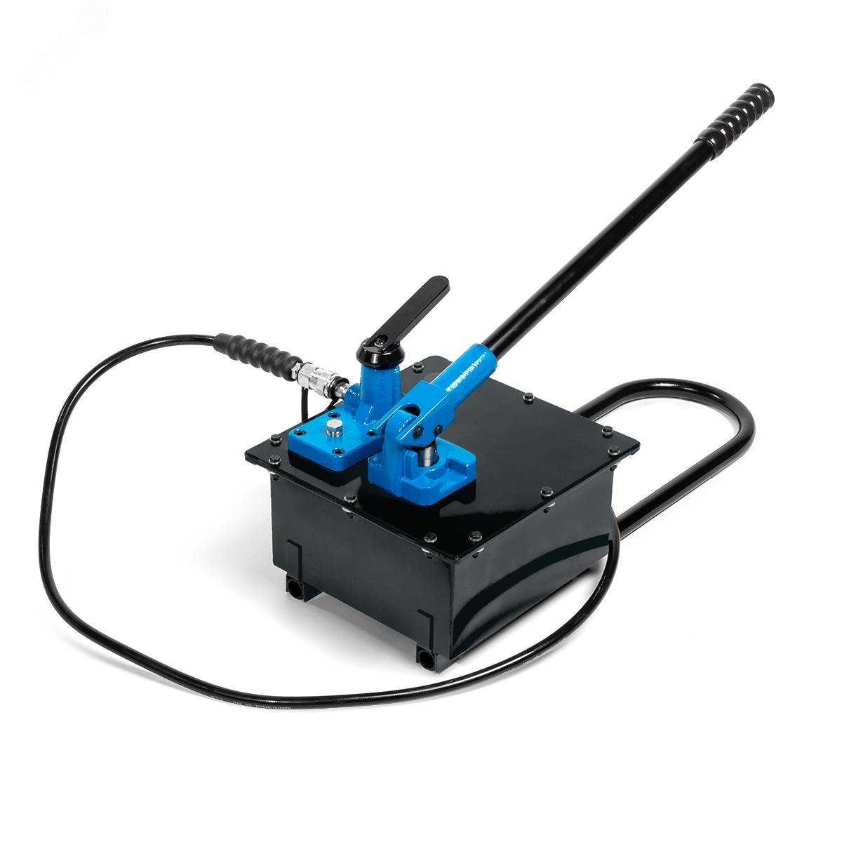 Изображение товара Помпа гидравлическая ручная ПМР-7080 серия ПРОФИ с рукавом и ящиком