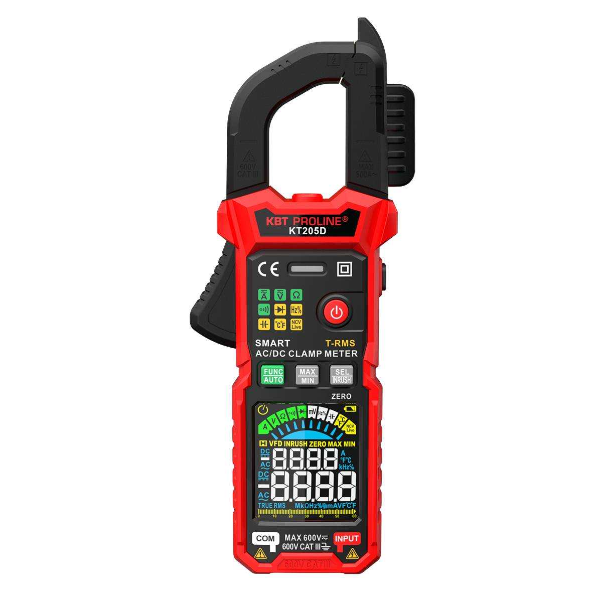 Клещи токовые цифровые КТ 205D серия PROLINE