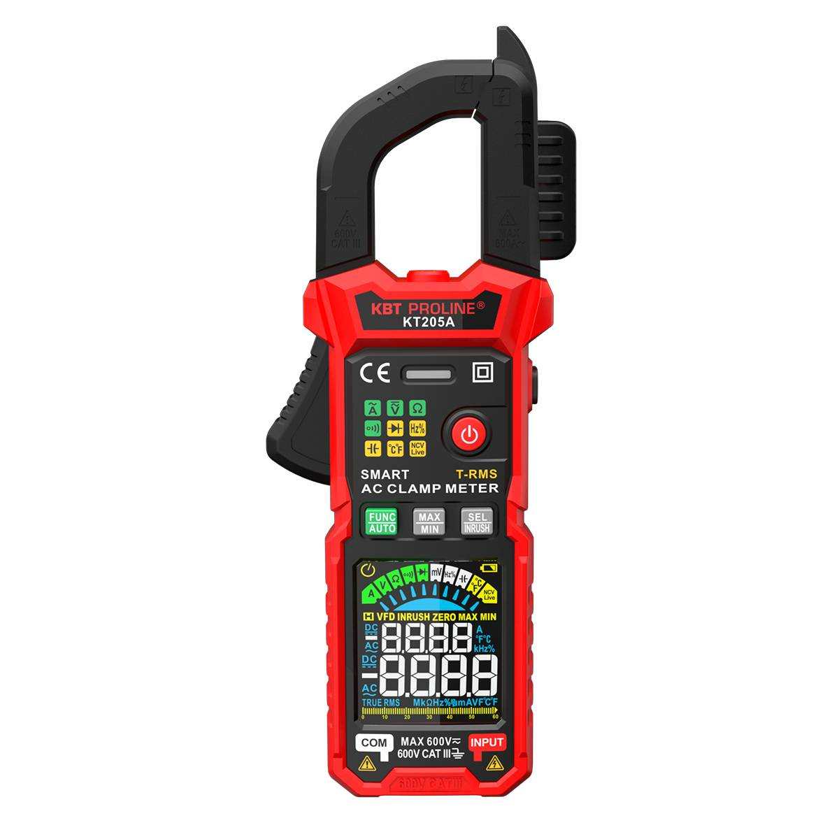 Клещи токовые цифровые КТ 205А серия PROLINE