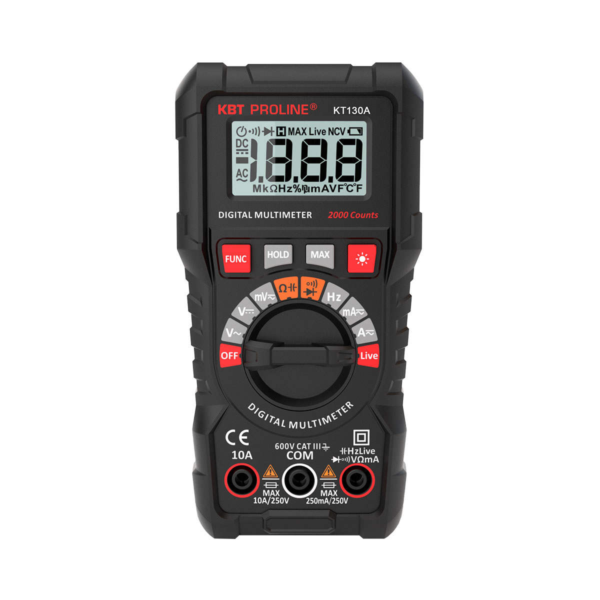 Мультиметр цифровой KT 130A серия PROLINE