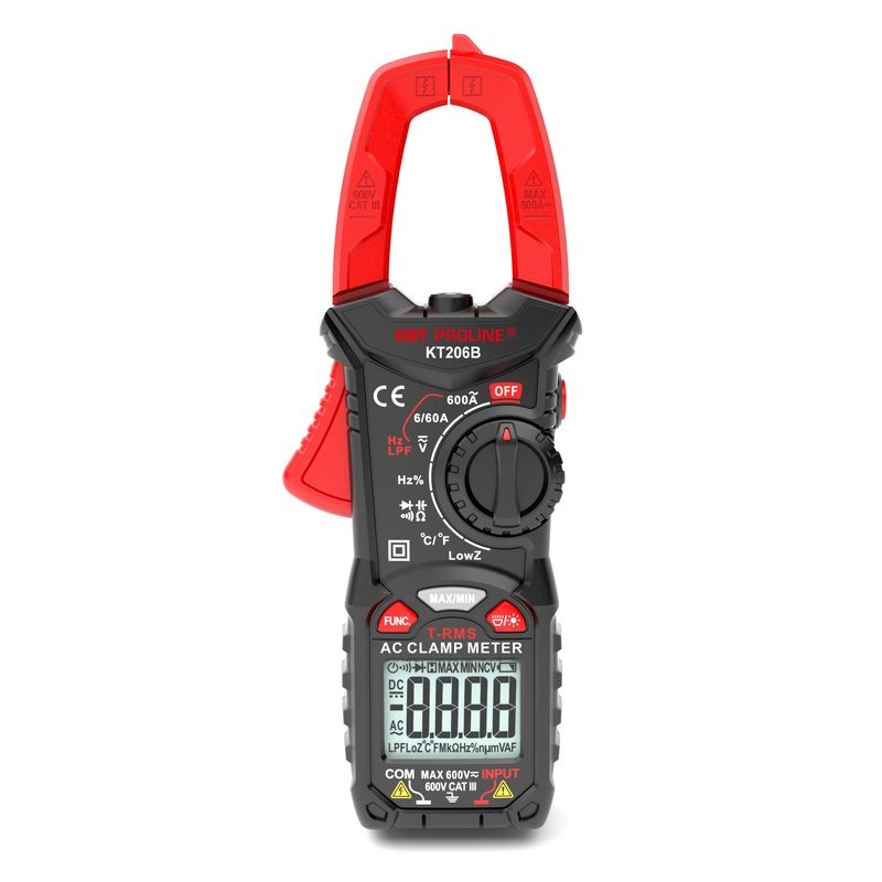 Клещи токовые цифровые KT 206B серия PROLINE