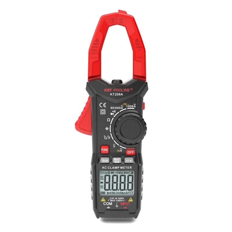 Клещи токовые цифровые КТ 208А серия PROLINE