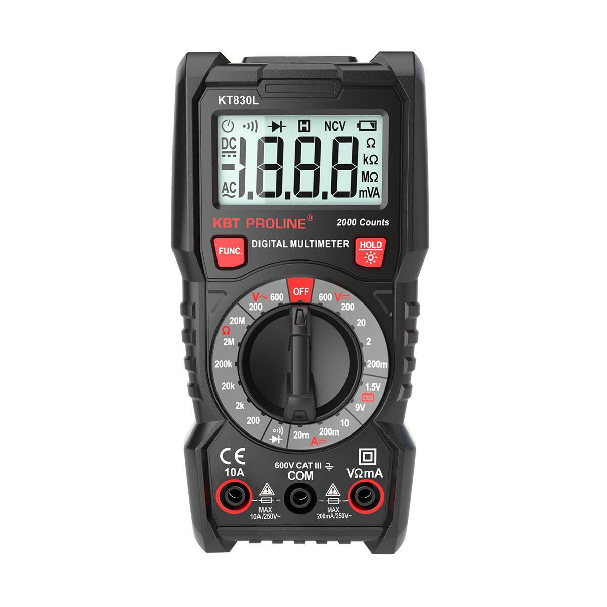 Мультиметр цифровой KT 830L серия PROLINE
