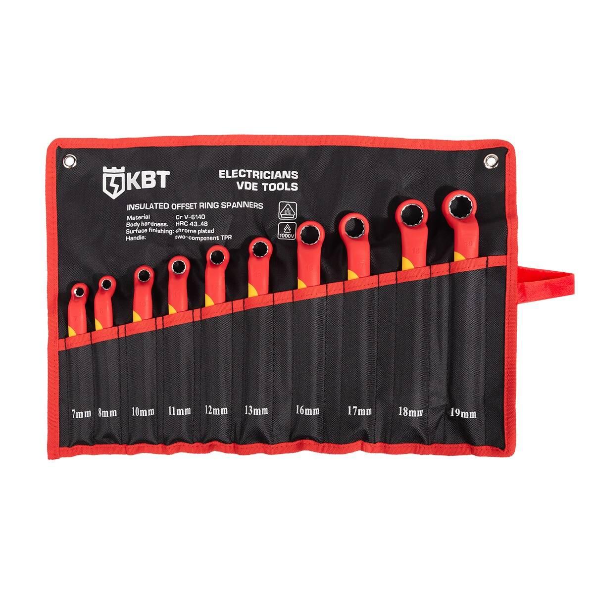 Набор диэлектрических накидных ключей НИК-Н-10 серия ПРОФИ для работ под напряжением до 1000 В