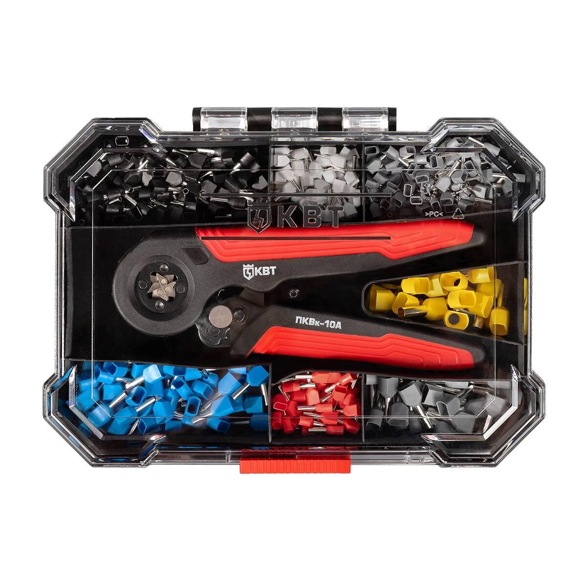 Набор втулочных наконечников НШВИ К-1490-1 в пластиковом двухъярусном органайзере