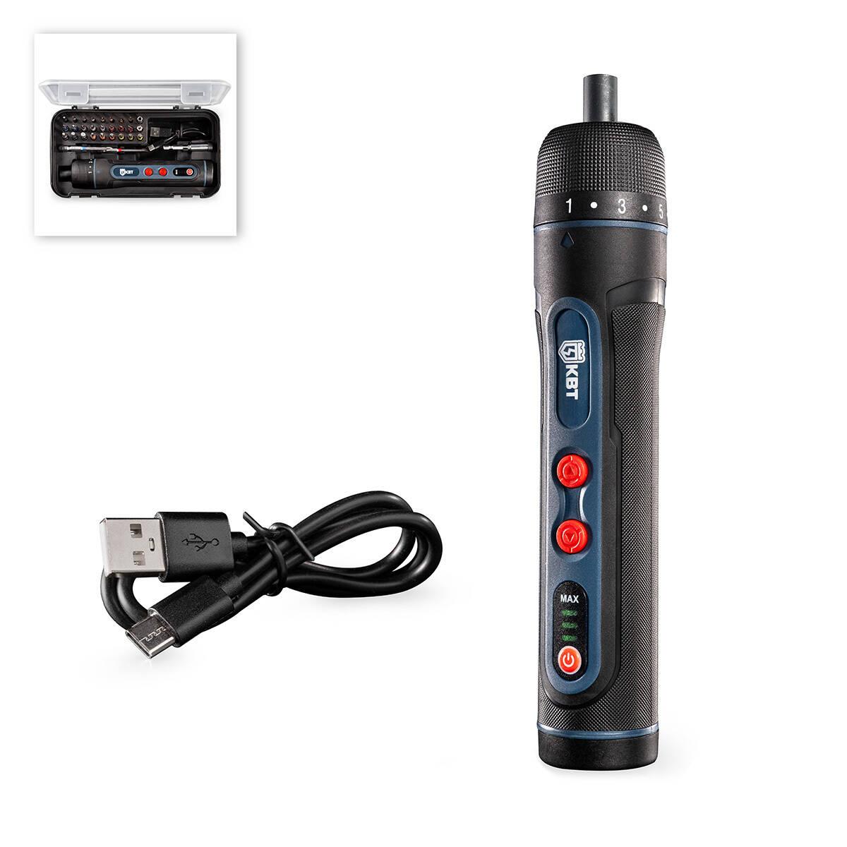 Отвертка аккумуляторная SD-4-5 серия ПРОФИ со сменными битами для закручивания и откручивания шурупов, винтов и других крепежных резьбовых изделий