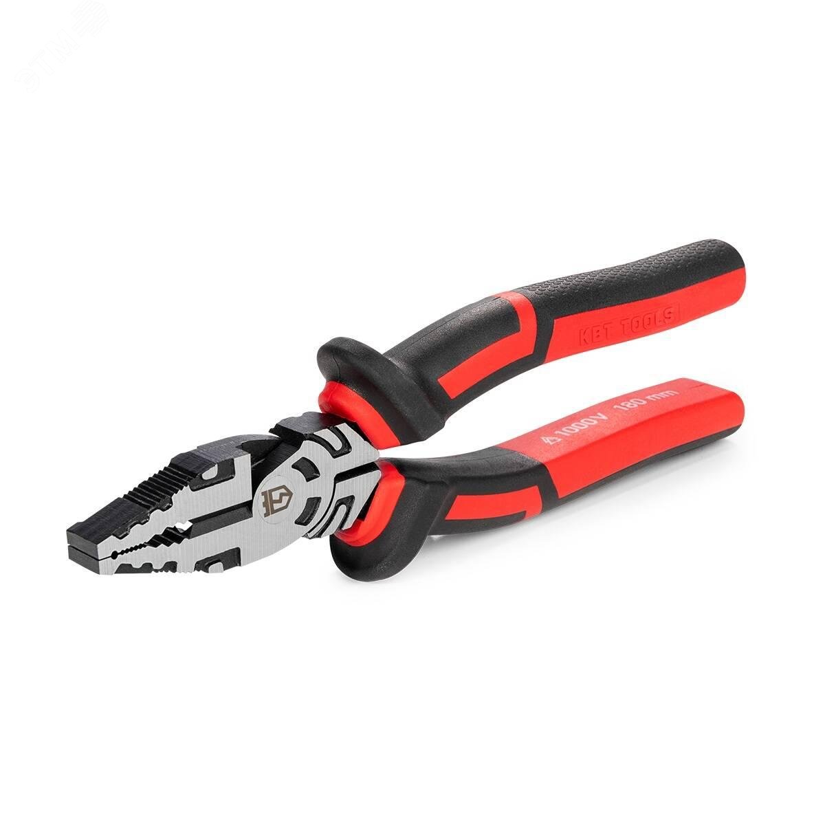 Изображение товара Пассатижи диэлектрические 180 мм серия ERGOLINE для работ под напряжением до 1000 В (шт)