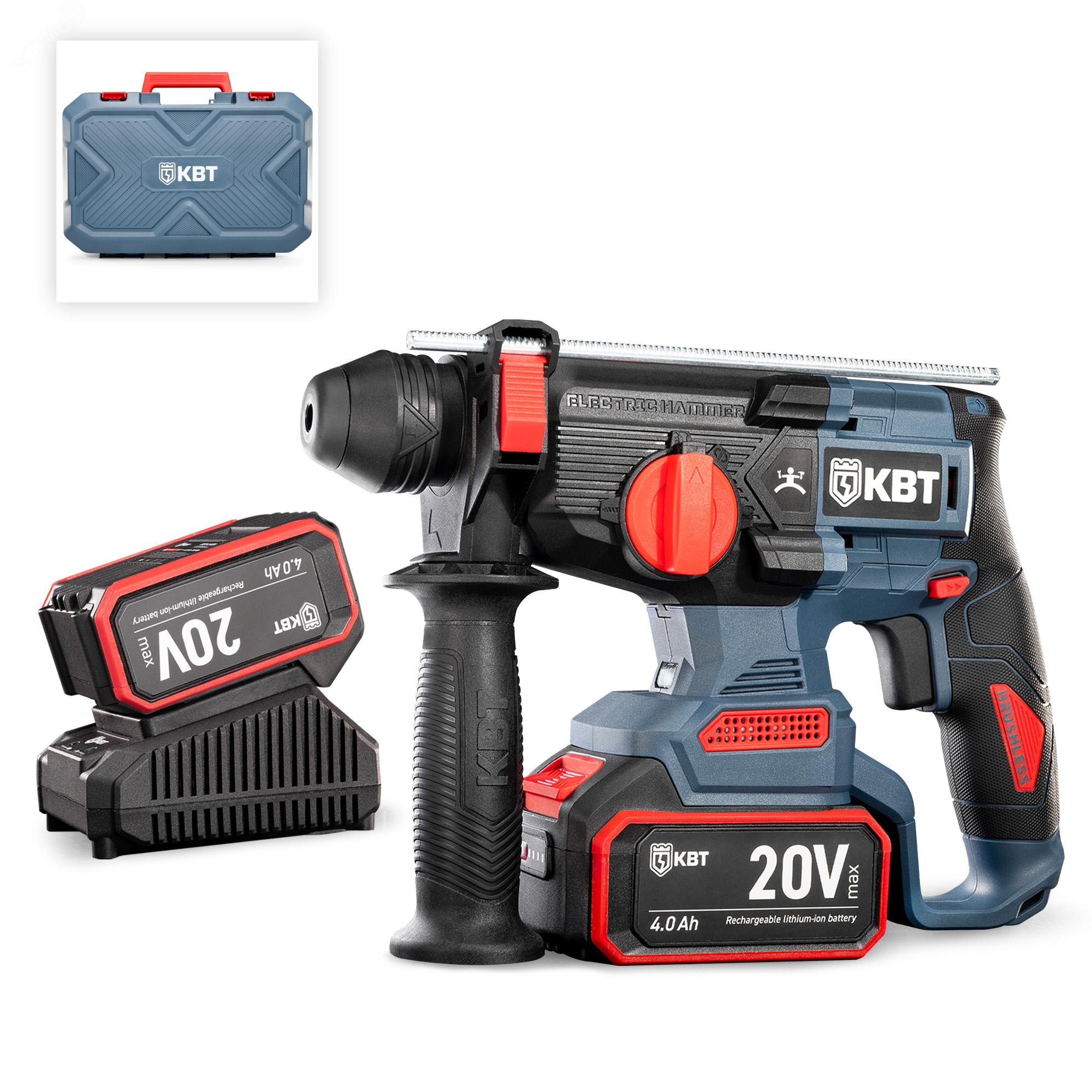 Изображение товара Перфоратор HB-20-24 серия ПРОФИ аккумуляторный бесщеточный 20 В 3 режима SDS-Plus