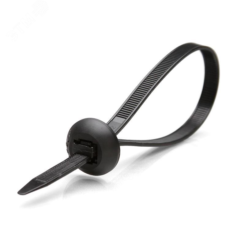 Изображение товара Стяжки нейлоновые КСК 8х380 черные 100 штук для кабельной организации