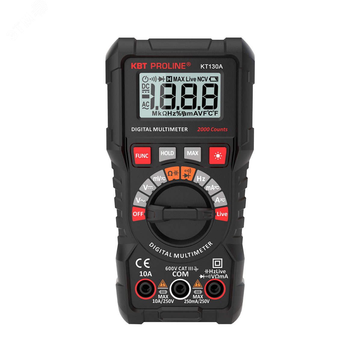 Изображение товара Мультиметр цифровой KT 130A серия PROLINE (шт)