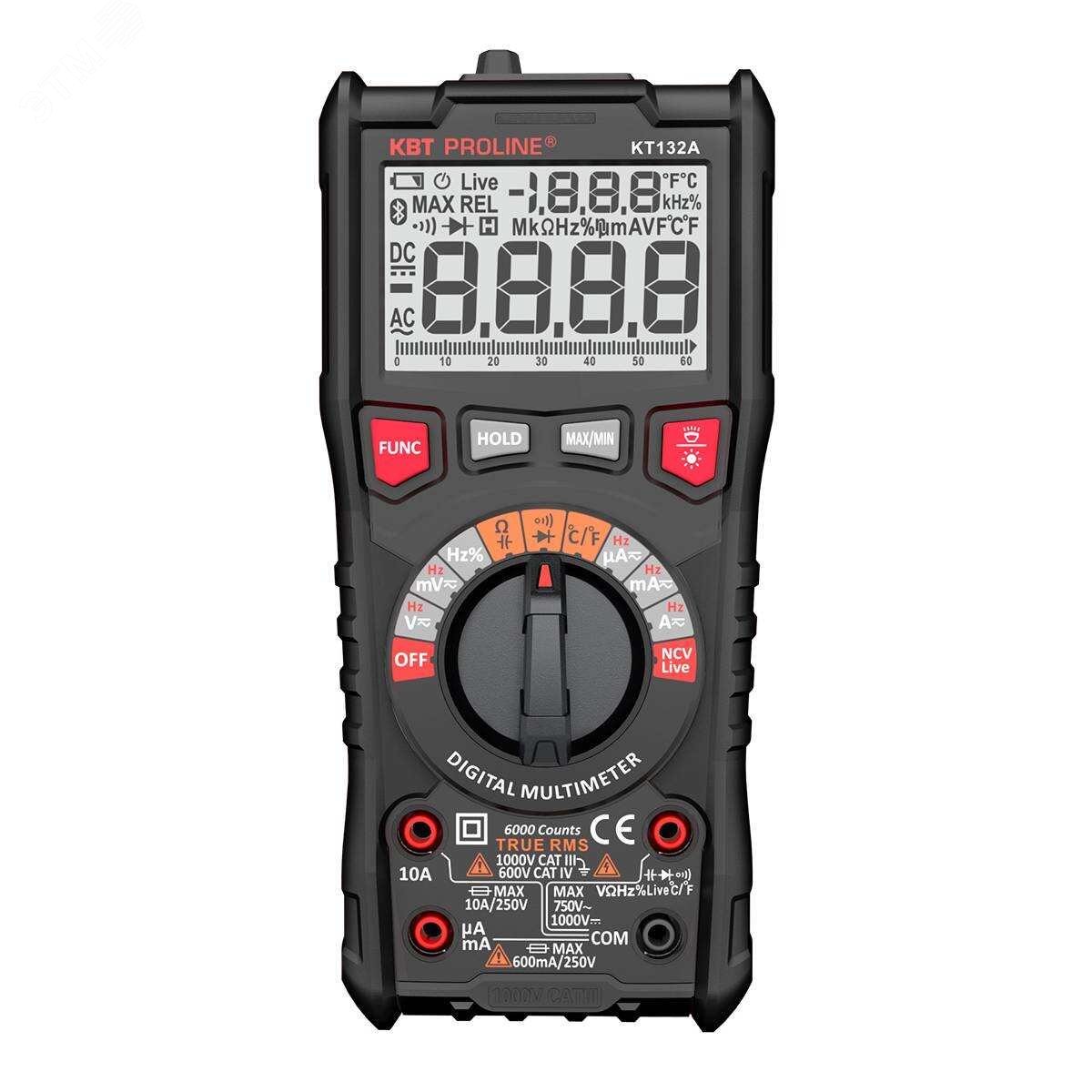 Изображение товара Мультиметр цифровой KT 132А серия PROLINE (шт)