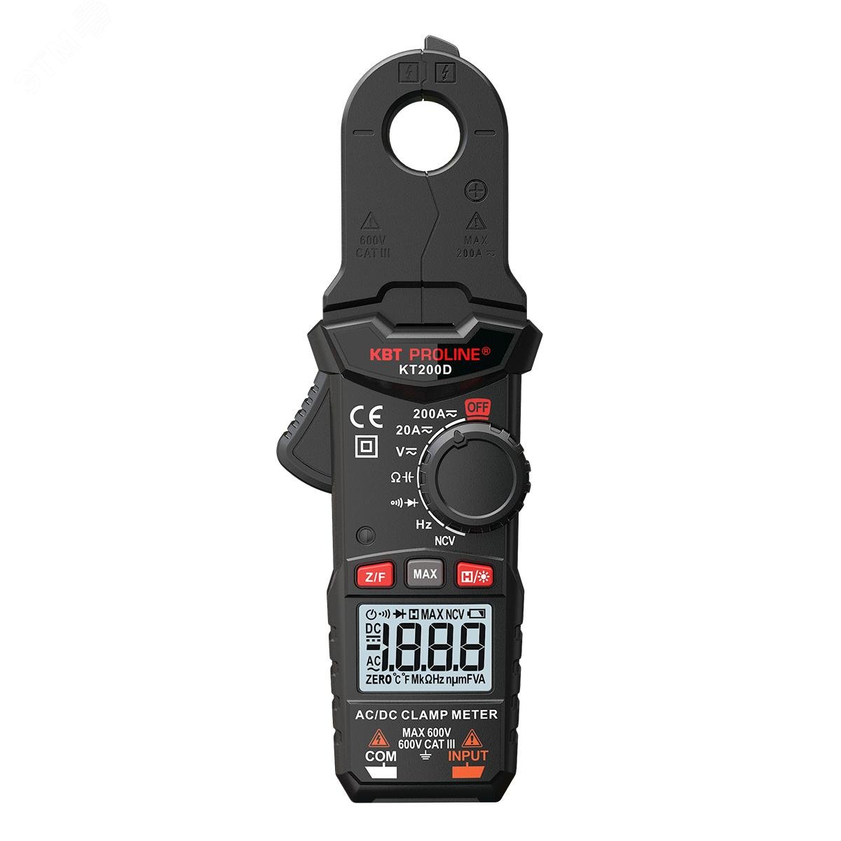 Изображение товара Клещи токовые цифровые КТ 200D серия PROLINE (шт)