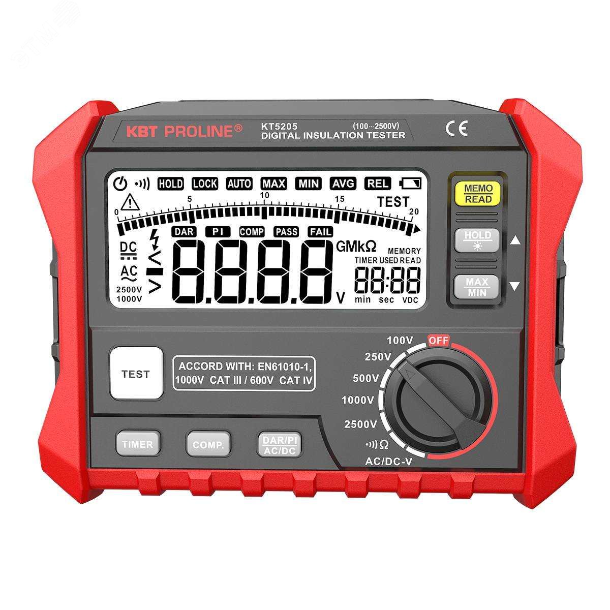 Изображение товара Мегаомметр цифровой KT 5205 серия ''PROLINE'' (шт)