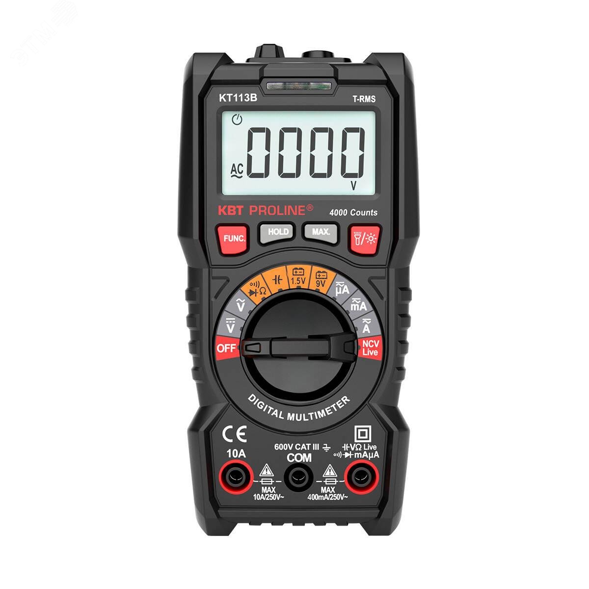 Изображение товара Цифровой мультиметр KT 113B PROLINE с True RMS автоматическим диапазоном