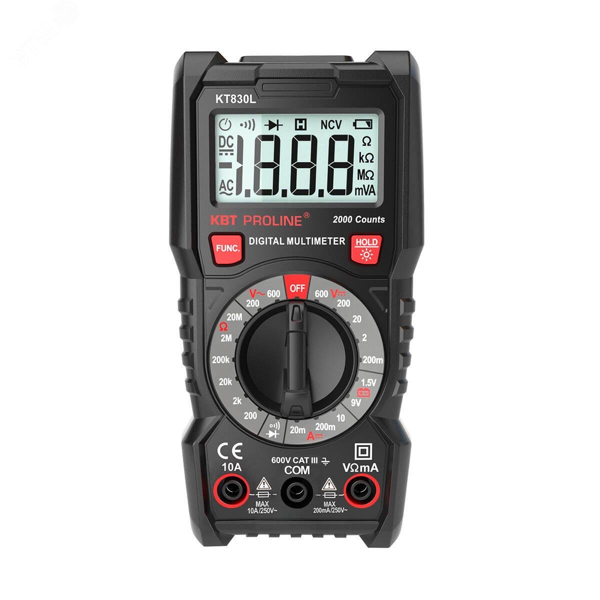 Мультиметр цифровой KT 830L серия PROLINE