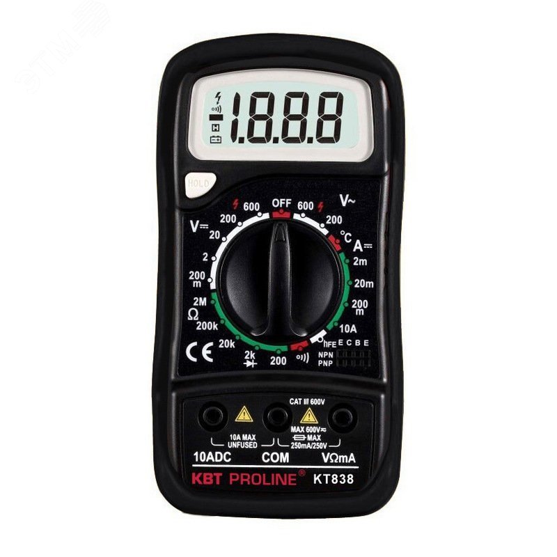 Изображение товара Мультиметр цифровой KT 838 серия PROLINE (шт)