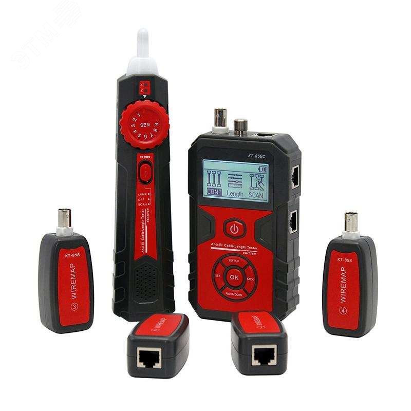 Изображение товара LAN-тестер кабельный с PoE КТ 858C серия PROLINE (шт)