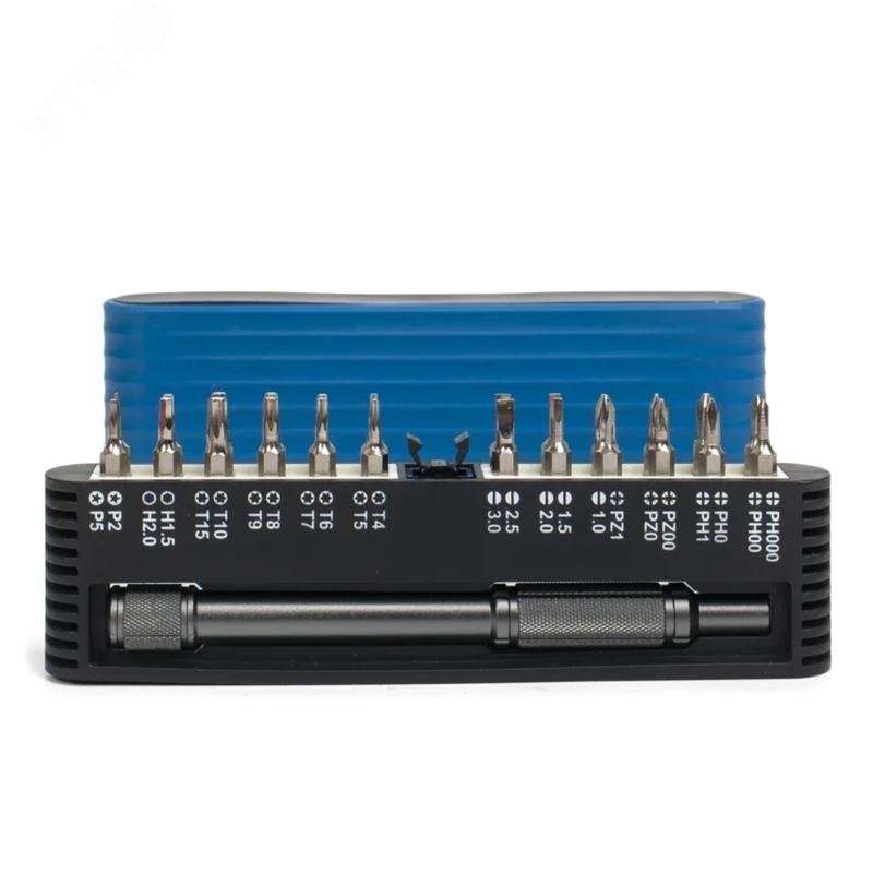 Изображение товара Набор отверток с битами НБ-25 мини серия МАСТЕР 17 шт металлический пенал