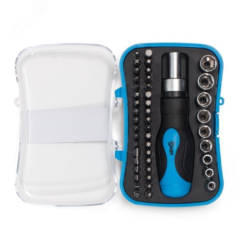 Изображение товара Набор отвертка с битами НБ-46 серия МАСТЕР - 46 бит, реверсивная