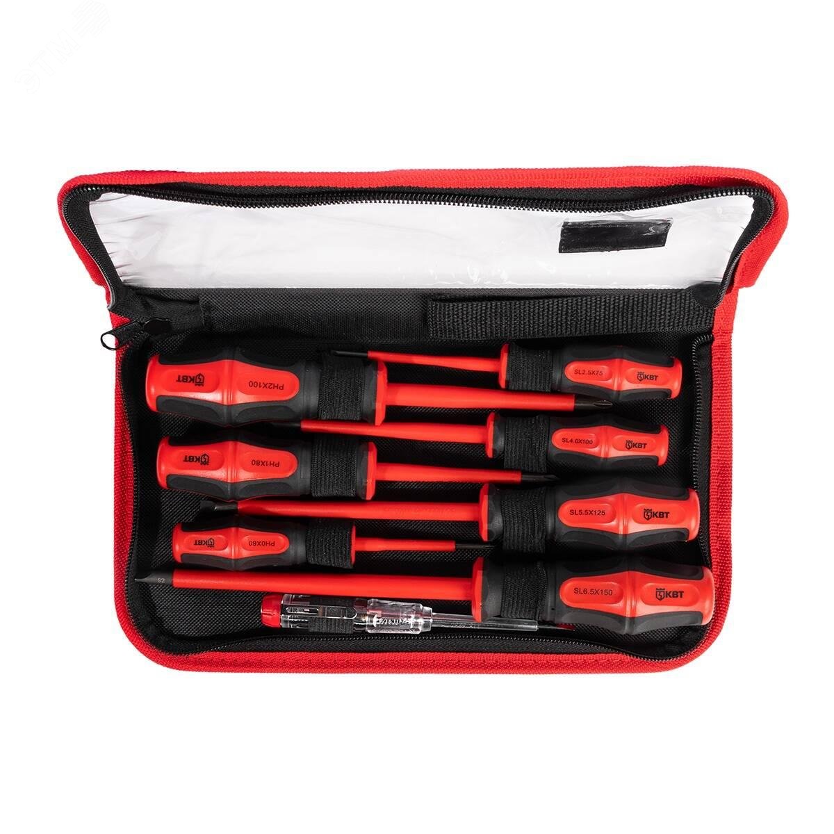 Изображение товара Набор диэлектрических отверток ПРОФИ серия НИО-08-S для электромонтажных работ