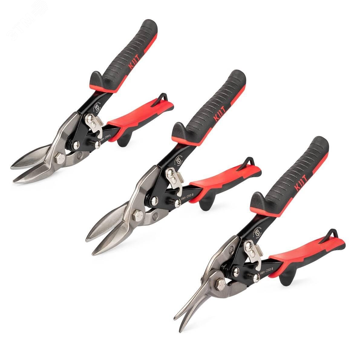 Изображение товара Набор ножниц по металлу НМА-250 LSR ПРОФИ для резки стали