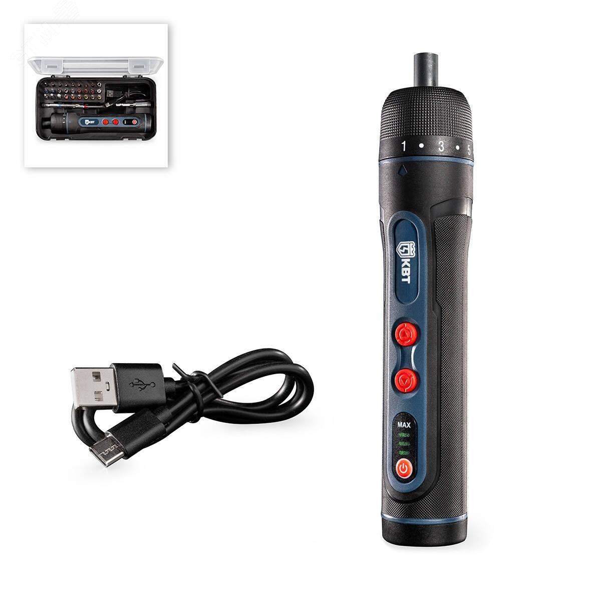 Изображение товара Отвертка аккумуляторная SD-4-5 серия ПРОФИ с сменными битами