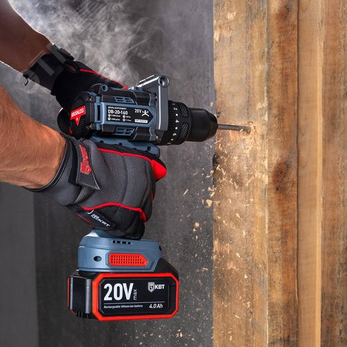 Дрель-шуруповерт DB-20-160 ударная аккумуляторная бесщеточная с максимальным размером оснастки до 13мм - фото 12