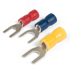 Наконечник кабельный вилочный изолированный НВИ 6.0-6 серия ПРОФИ - фото 2