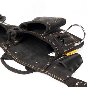 Сумка-пояс монтажника кожаная СК-12 серия DEAD BULL - фото 7