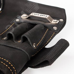 Сумка кожаная поясная без ремня СК-10 серия DEAD BULL - фото 3