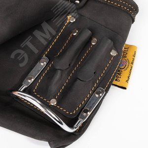 Сумка кожаная поясная без ремня СК-10 серия DEAD BULL - фото 5