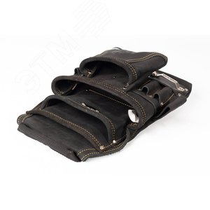 Сумка кожаная поясная без ремня СК-10 серия DEAD BULL - фото 7