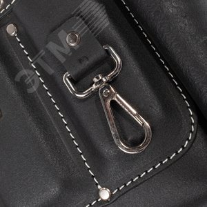 Сумка кожаная поясная без ремня СК-9 серия DEAD BULL - фото 3