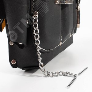 Сумка кожаная поясная без ремня СК-9 серия DEAD BULL - фото 5