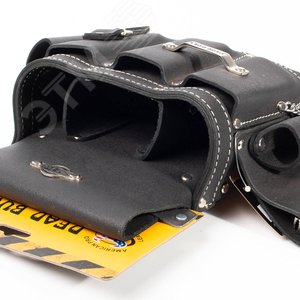 Сумка кожаная поясная без ремня СК-9 серия DEAD BULL - фото 8