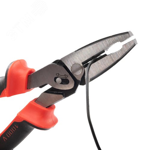 Пассатижи диэлектрические со сдвоенным шарниром 225 мм серия СТАНДАРТ для работ под напряжением до 1000 В - фото 4