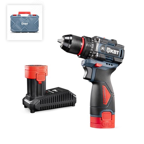 Дрель-шуруповерт DB-16-10 серия ПРОФИ             аккумуляторная бесщеточная - фото 1