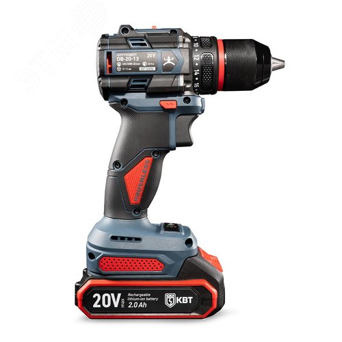 Дрель-шуруповерт DB-20-13 серия ПРОФИ             аккумуляторный бесщеточный - фото 4