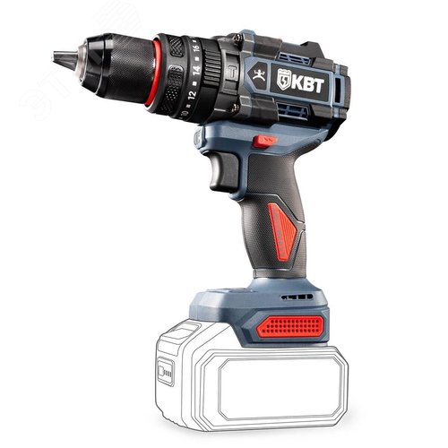 Изображение товара Дрель-шуруповерт ударная DB-20-160 без АКБ и ЗУ серия ПРОФИ с максимальным размером оснастки до 13 мм (шт)