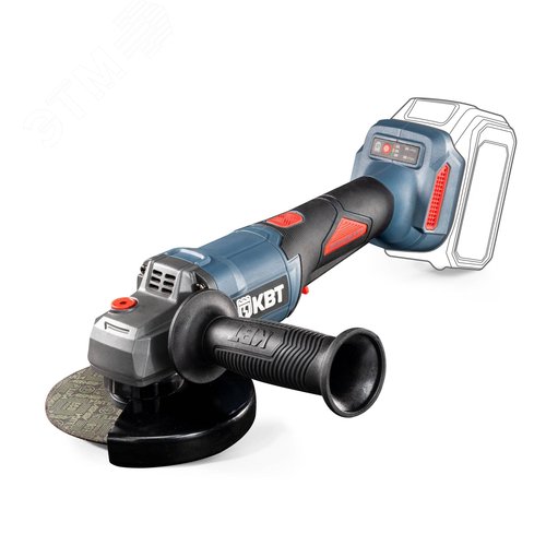 Изображение товара Машина угловая шлифовальная УШМ GB-20-125R без АКБ и ЗУ серия ПРОФИ с поворотной рабочей головой, регулировкой частоты вращения и максимальным размером оснастки до 125 мм (шт)