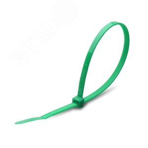 Стяжка нейлоновая КСС 5х300 (зел) (100шт)