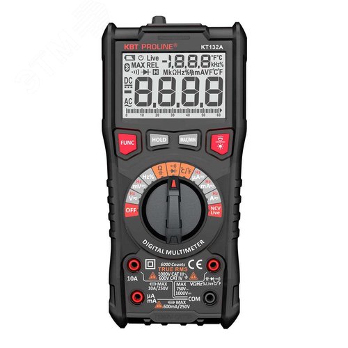 Изображение товара Мультиметр цифровой KT 132А серия PROLINE (шт)